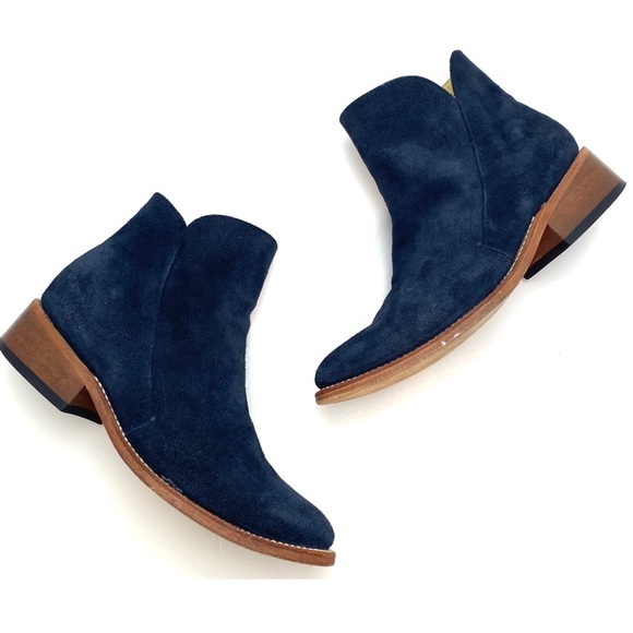 MARCIANTE and Company Suede Chelsea Boot in Navy Blue Size 9.5 - Picture 4 of 12